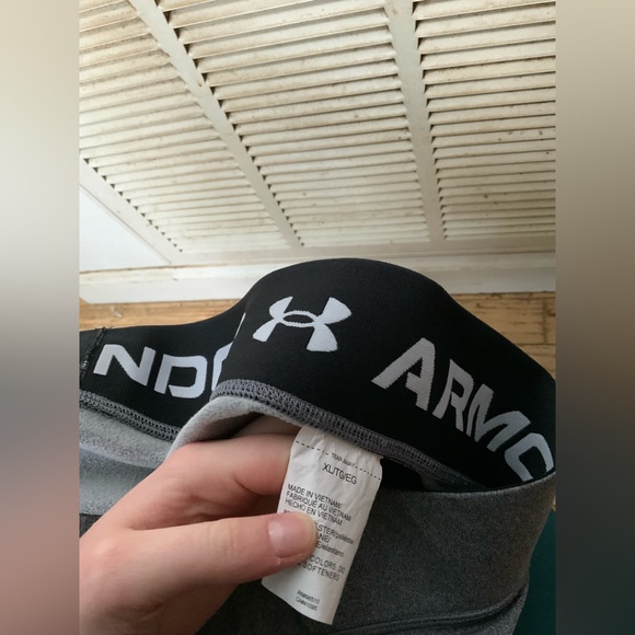 UA Compression ColdGear Authentics Legging (Gray) - Picture 4 of 4